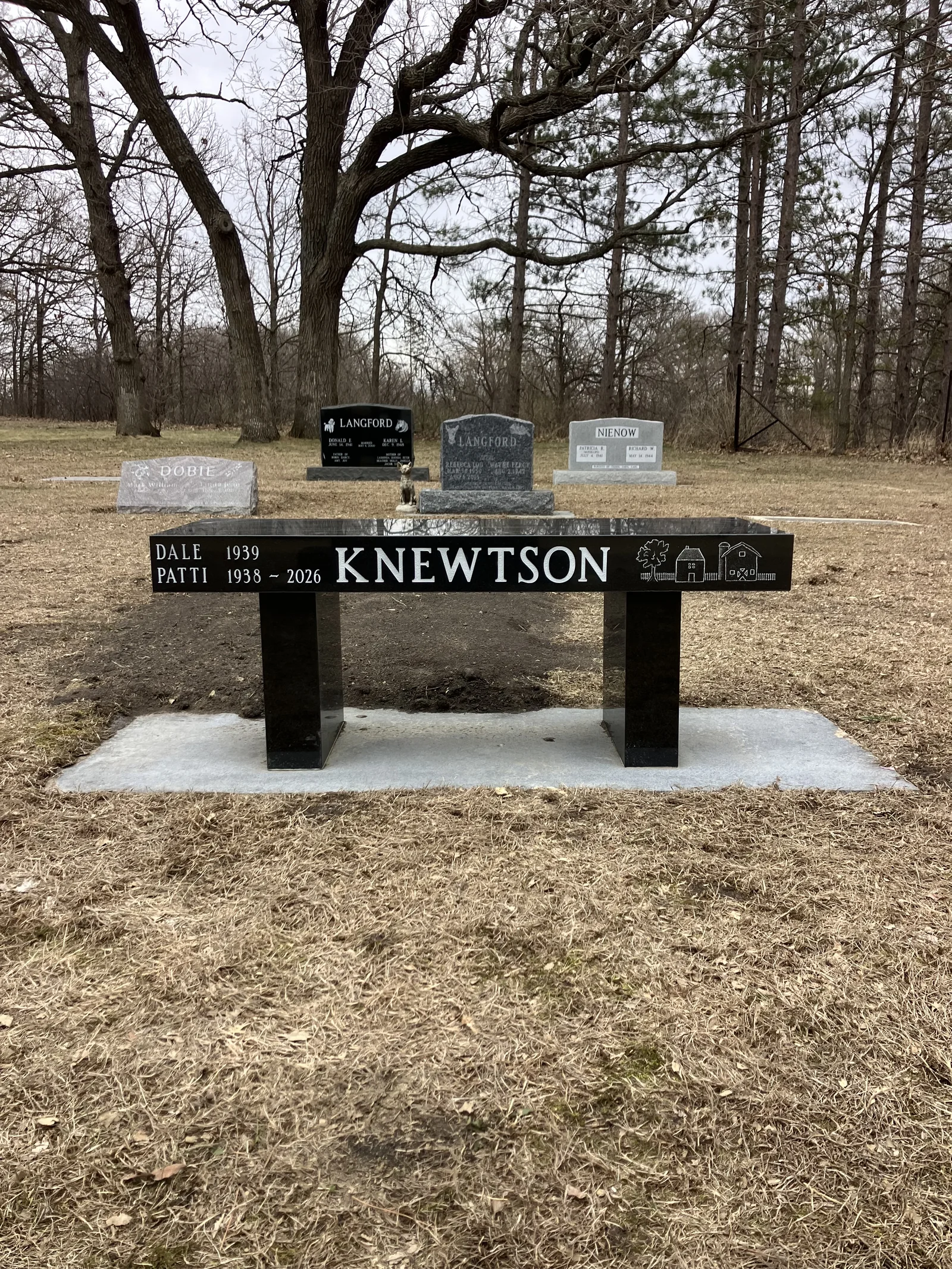 Cemetery lettering by LetterNstone