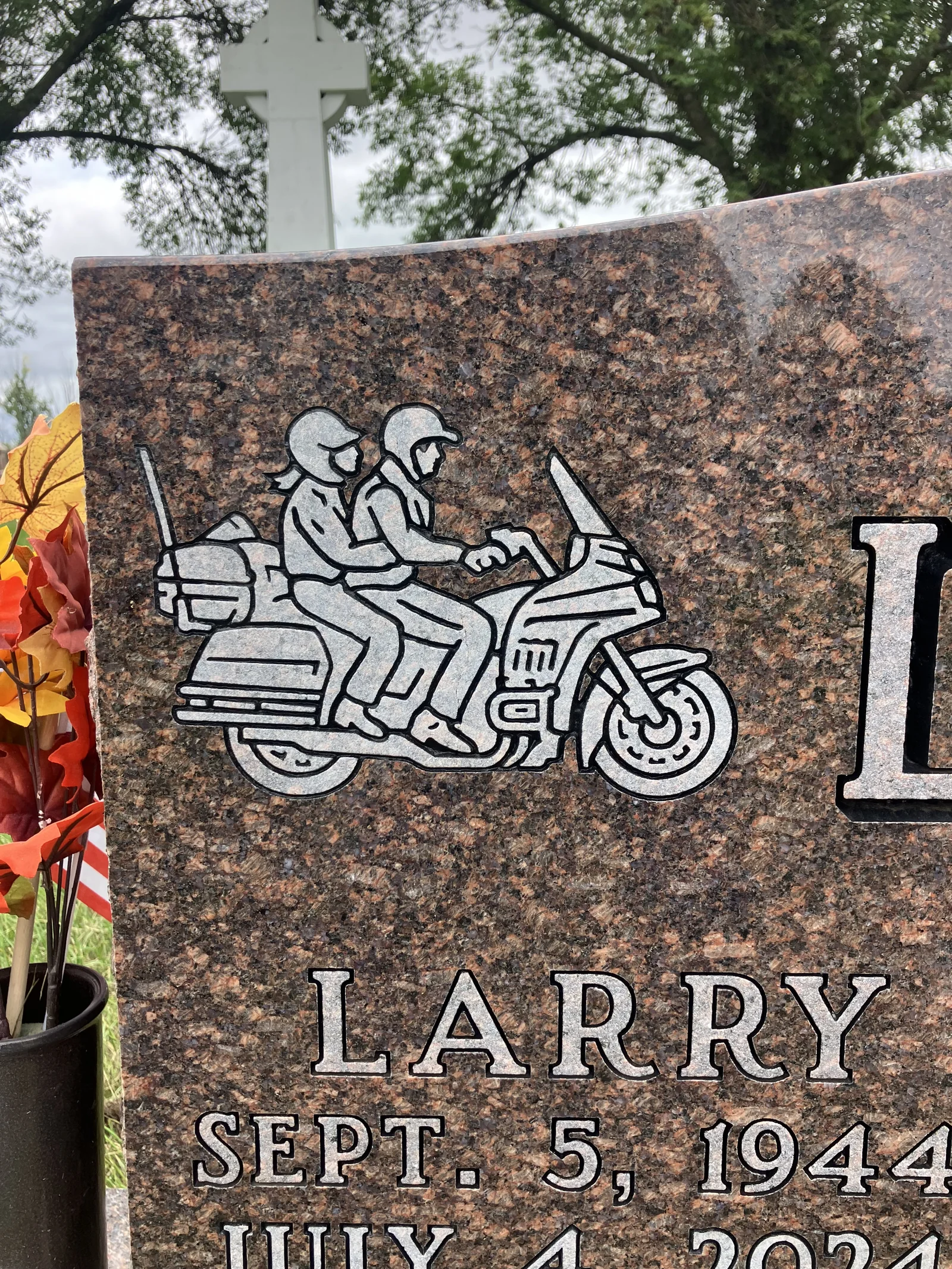 Cemetery lettering by LetterNstone