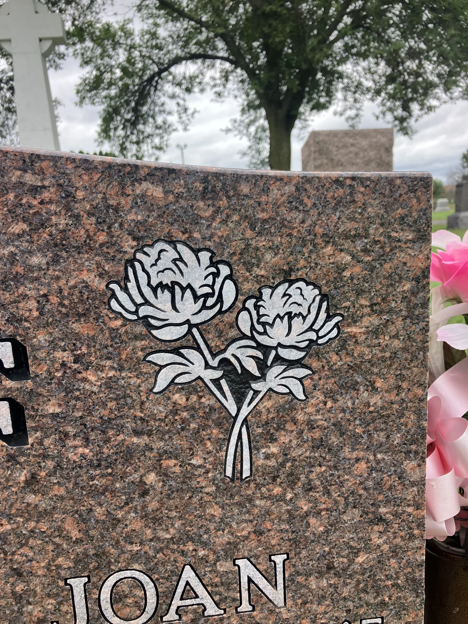 Cemetery lettering by LetterNstone