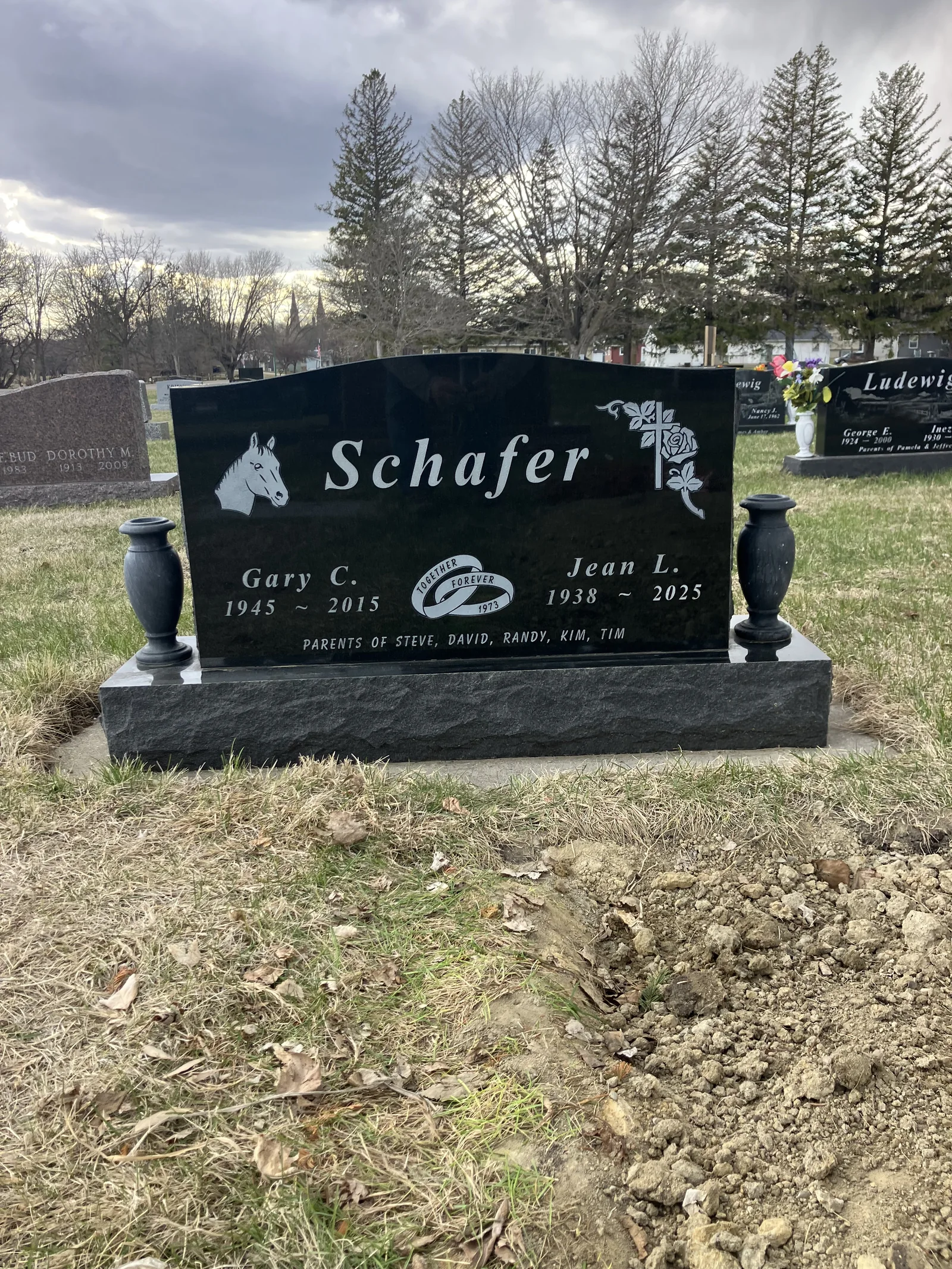 Cemetery lettering by LetterNstone