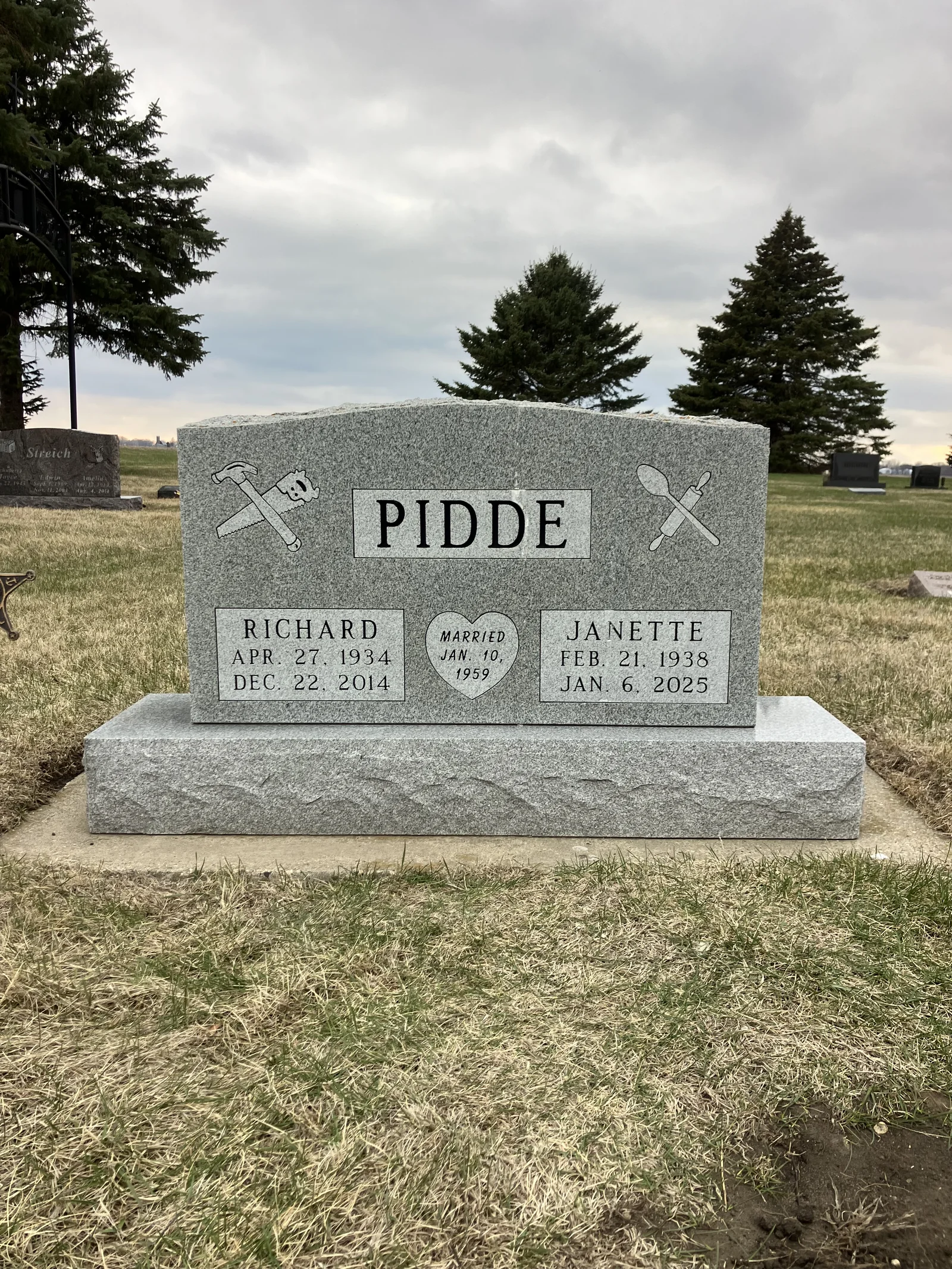Cemetery lettering by LetterNstone