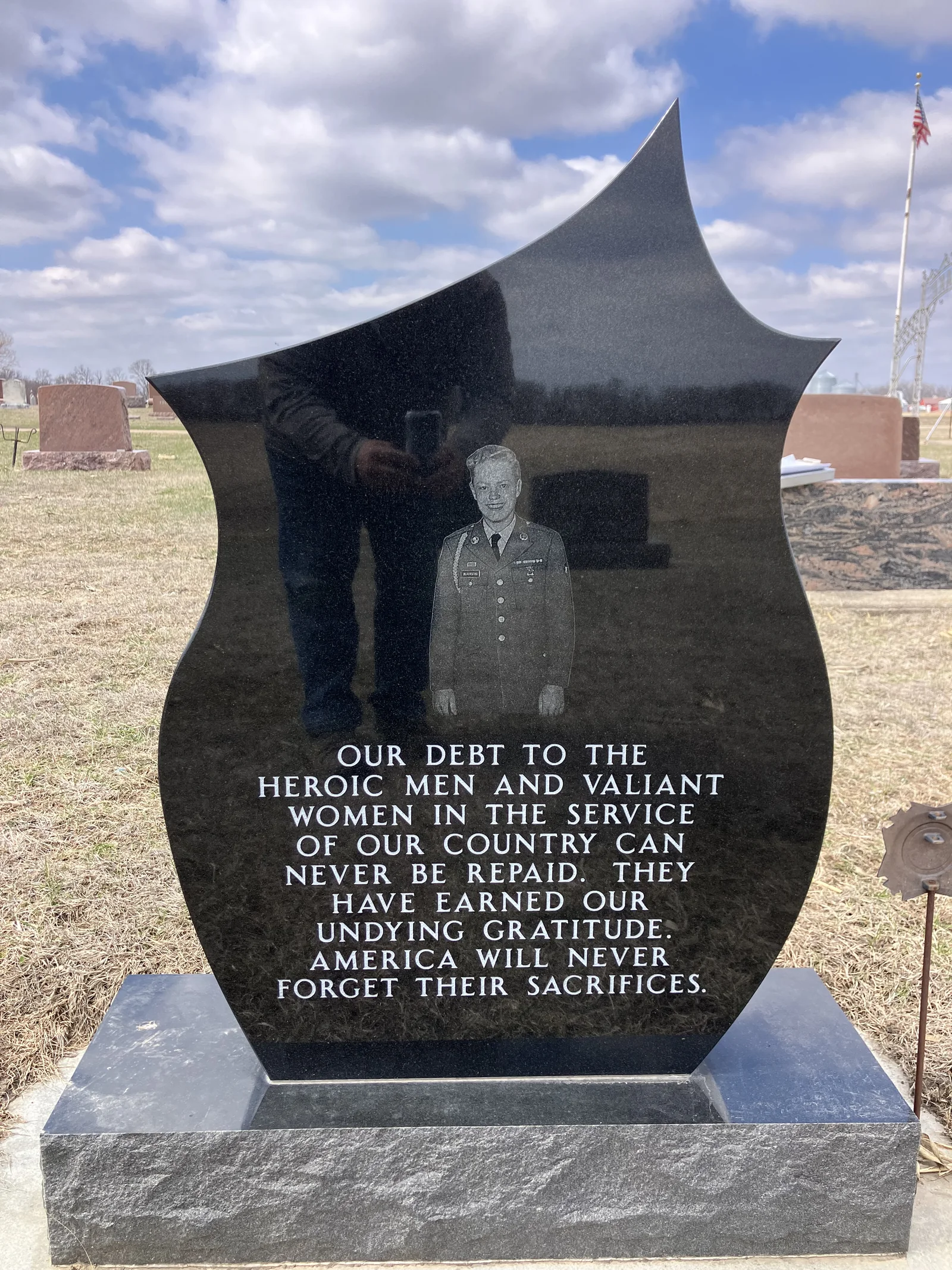 Cemetery lettering by LetterNstone