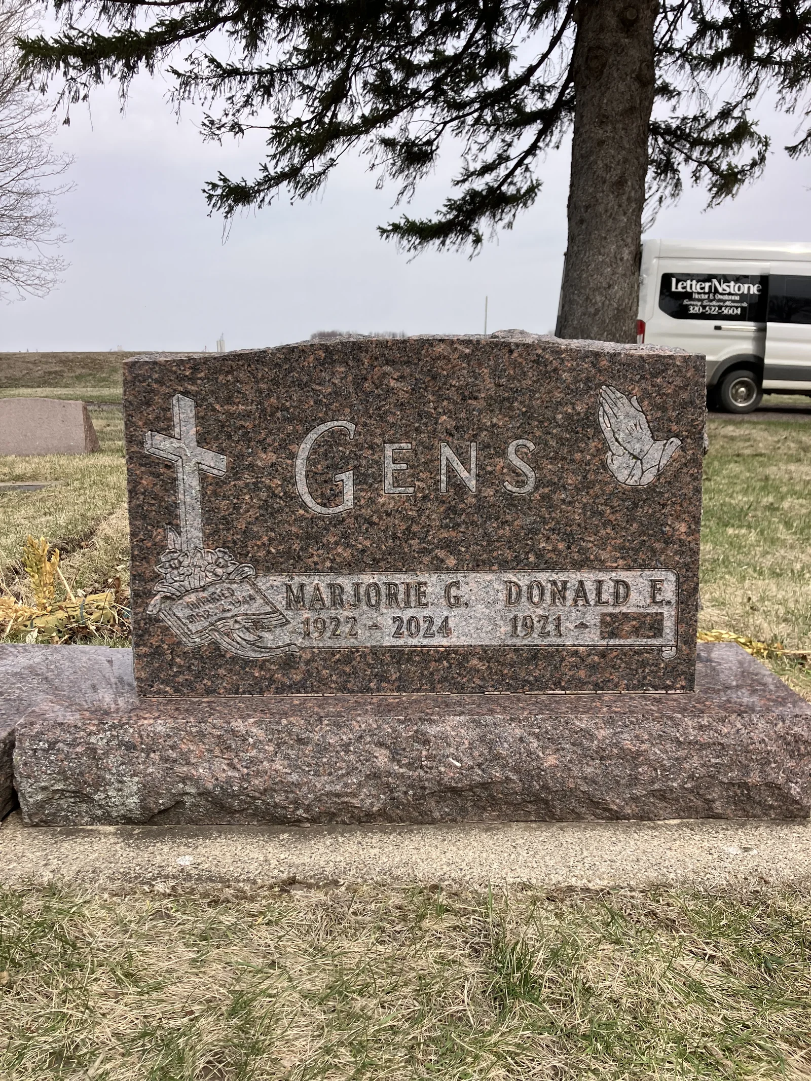 Cemetery lettering by LetterNstone