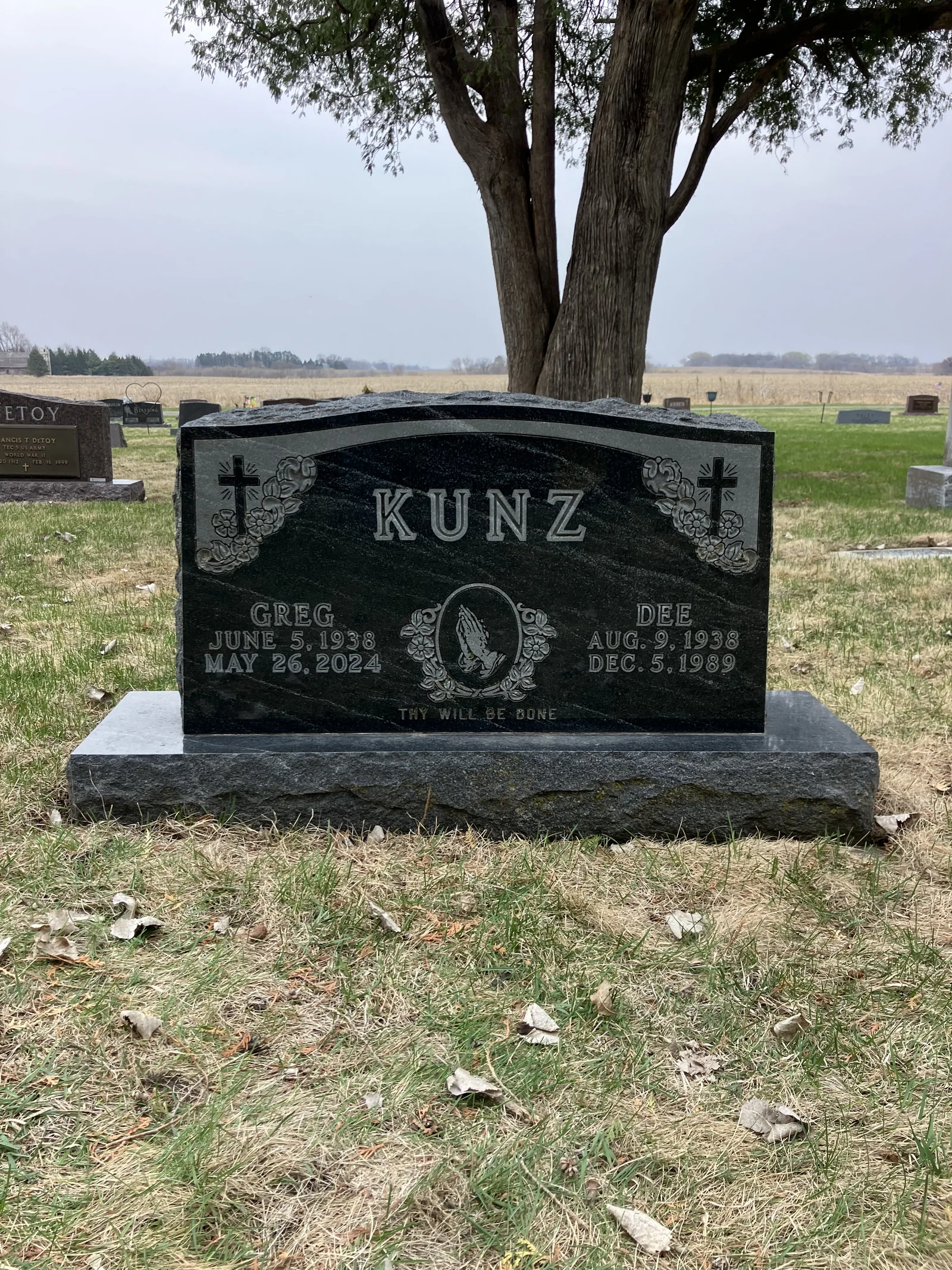 Cemetery lettering by LetterNstone