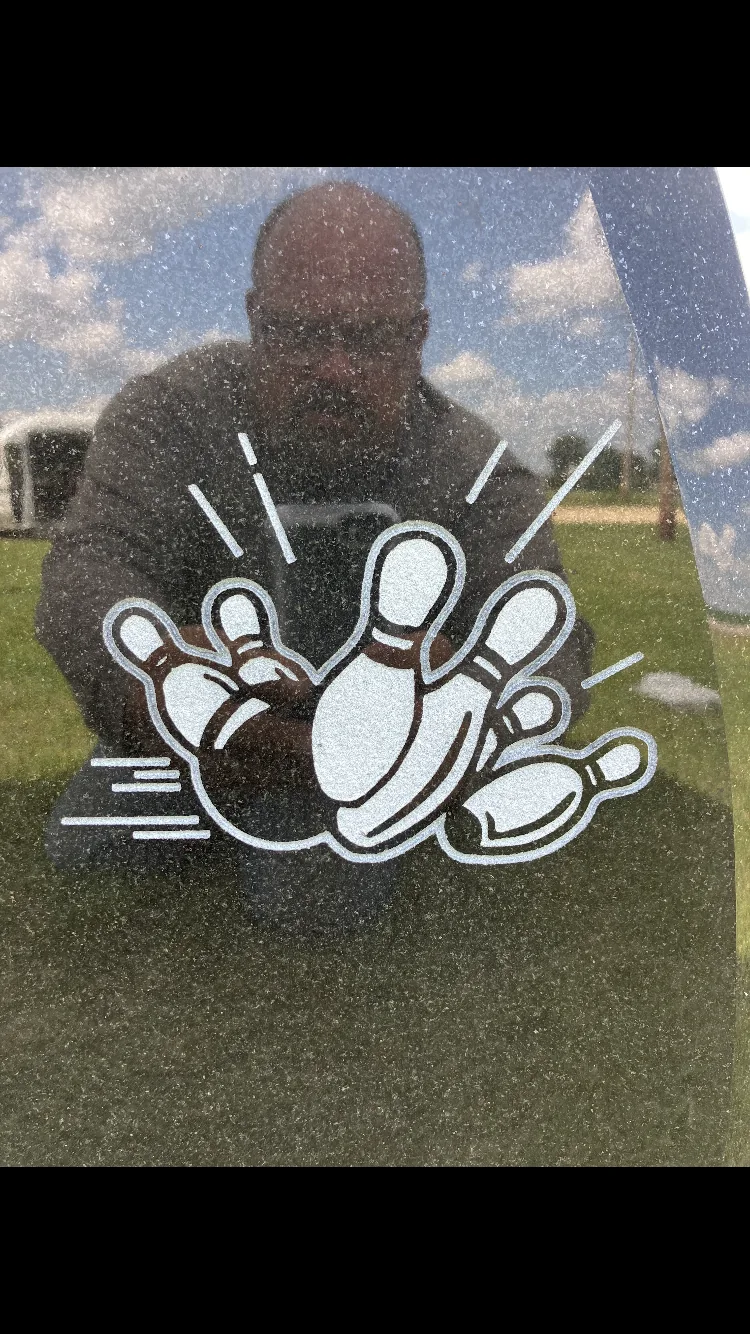 Bowling memorial engraving by LetterNstone