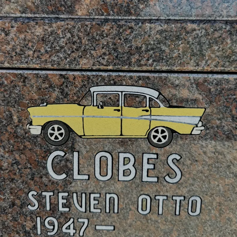Colored engraving of a 1957 Chevrolet Bel Air by LetterNstone