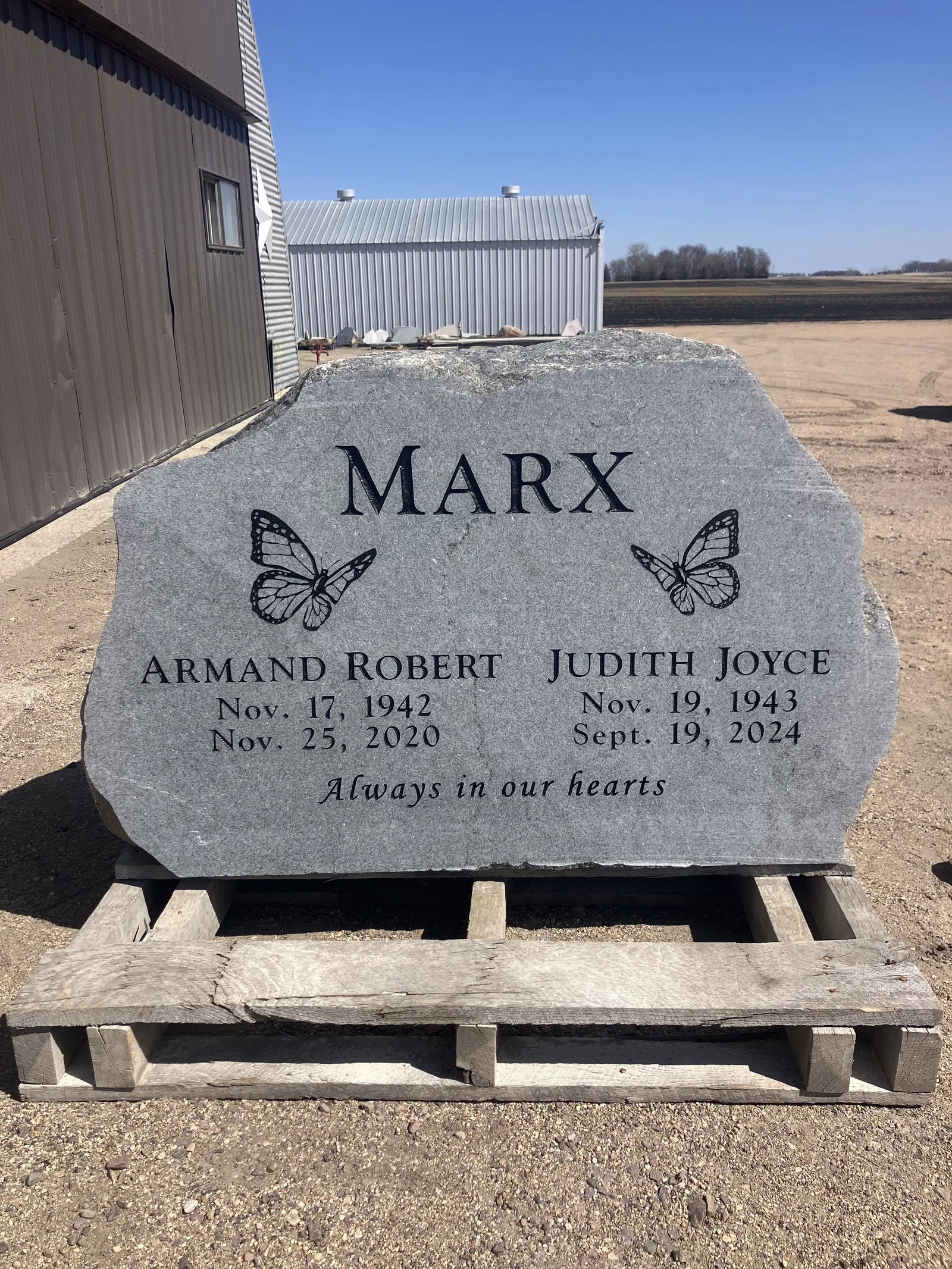 Marx — custom engraved monument by LetterNstone